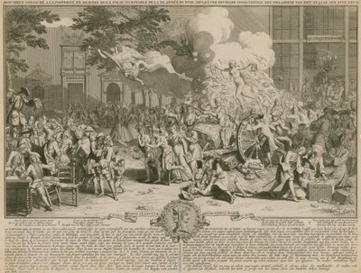 Monument consecrated to posterity in memory of the unbelievable folly of the 20th year of the 18th century by English School
