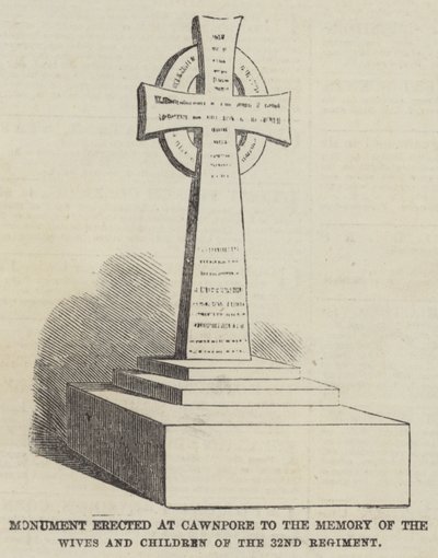 Monument erected at Cawnpore to the Memory of the Wives and Children of the 32nd Regiment by English School