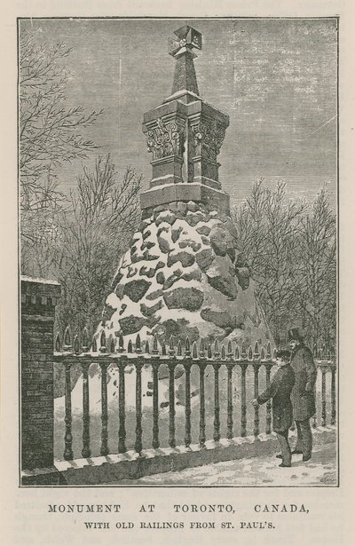 Monument in Toronto, Canada by English School