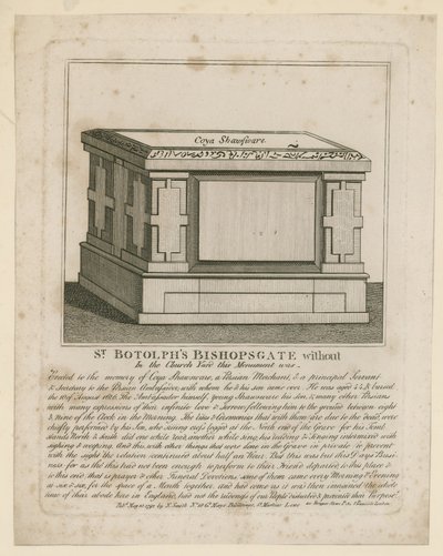 Monument in Churchyard of St Botolph