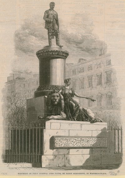 Monument of Field Marshal Lord Clyde by English School