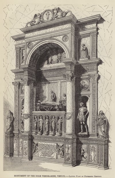 Monument of the Doge Vendramini, Venice, Latter Part of Fifteenth Century by English School