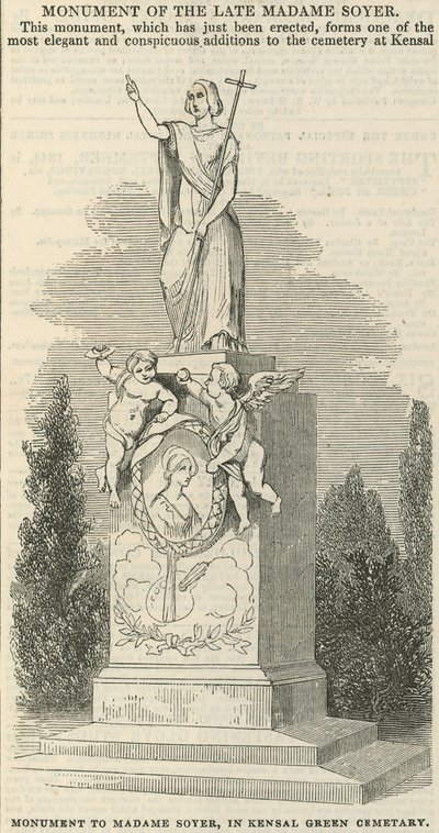 Monument to Madame Soyer by English School
