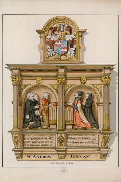Monument to Sir Andrew Judd, Sheriff and Mayor, in St Helen