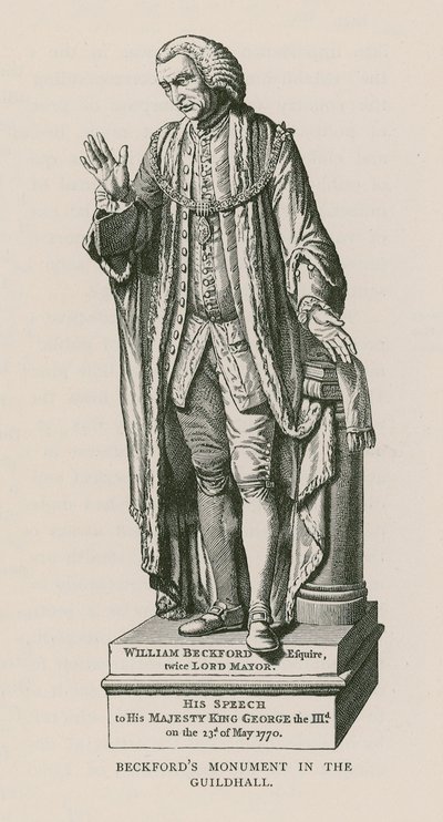 Monument to William Beckford by English School
