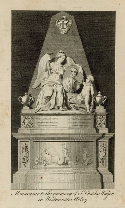 Monument to the Memory of Charles Wager by English School
