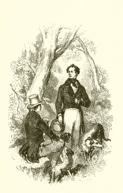 Moore and Scott in the Rhymers Glen by English School