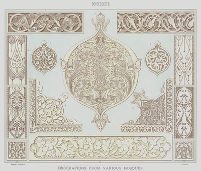 Moresque, Decorations from Various Mosques by English School