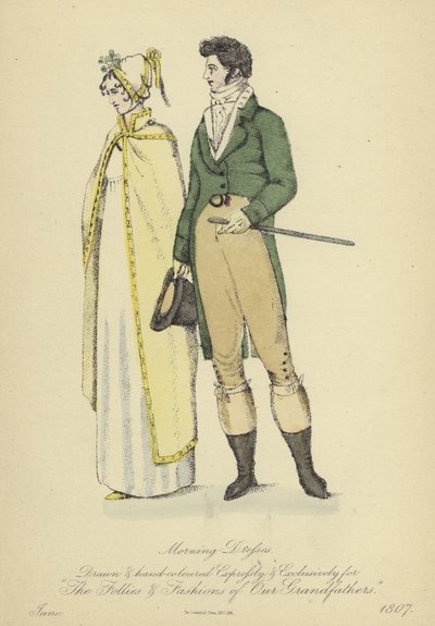 Morning Dress for Ladies and Gentlemen by English School