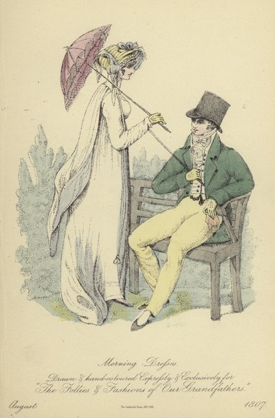 Morning and Evening Dress for Ladies and Gentlemen by English School