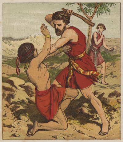 Moses Killing the Egyptian by English School