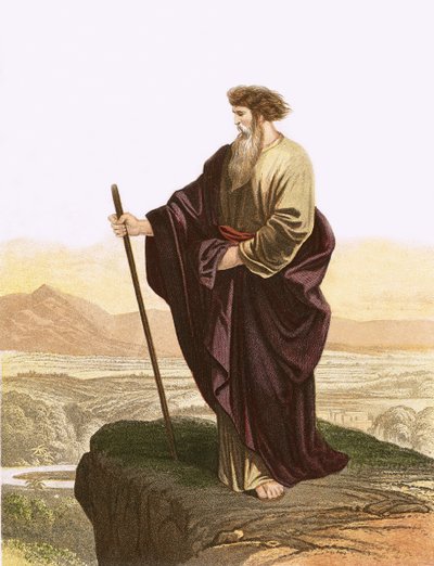Moses viewing the promised land by English School