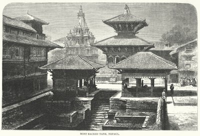 Most Sacred Tank, Nepal by English School