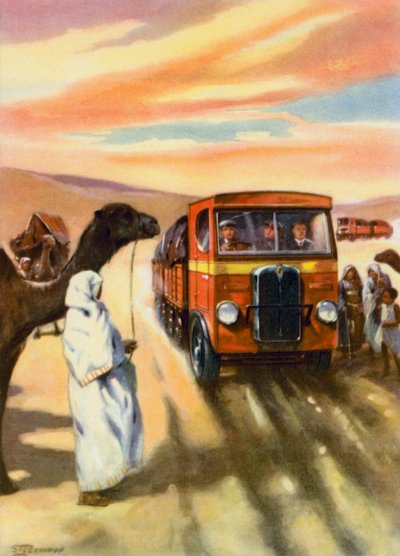 Motoring Across the Desert by English School