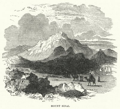 Mount Sinai (engraving) by English School