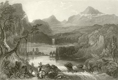 Mountain Temples, Lake of Aboo by English School
