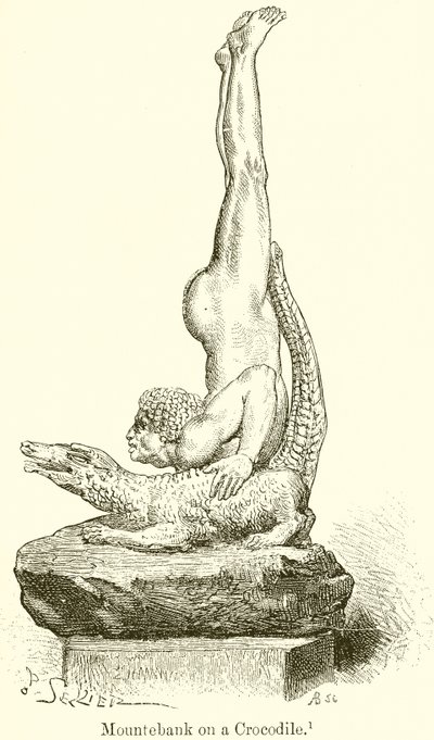 Mountebank on a Crocodile by English School