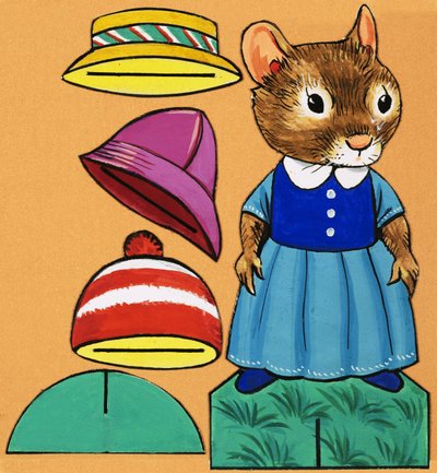 Mouse cut-out by English School