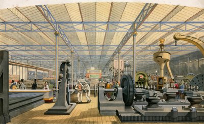 Moving Machinery, Great Exhibition, 1851 by English School