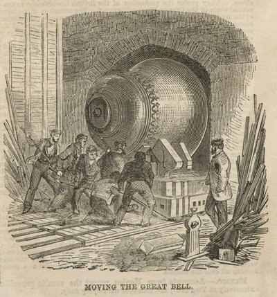 Moving the Great Bell for the Houses of Parliament by English School