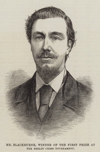 Mr Blackburne, Winner of the First Prize at the Berlin Chess Tournament by English School