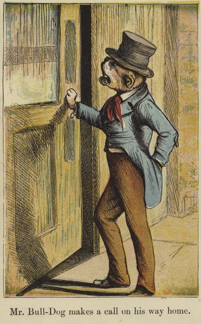 Mr. Bull-Dog Makes a Call on His Way Home by English School