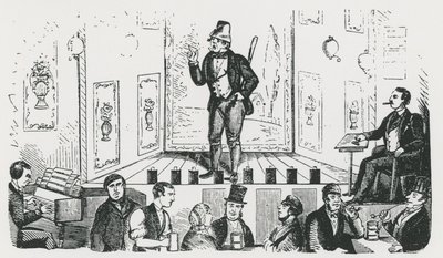 Mr C George, the Irish singer, appearing at the Borough Music Hall, Union Street, Southwark by English School