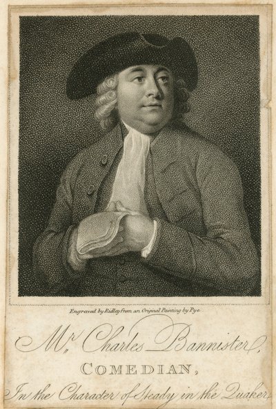 Mr Charles Bannister, comedian by English School
