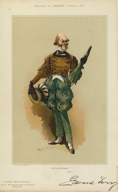 Mr Edward Terry as Petitpois in Blue Beard by English School