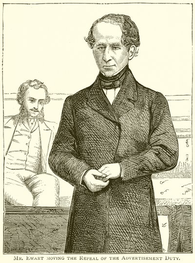 Mr. Ewart Moving the Repeal of the Advertisement Duty by English School
