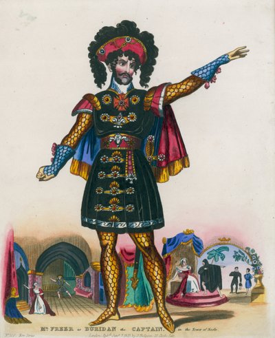 Mr Freer as Buridan the Captain in the Tower of Nesle by English School