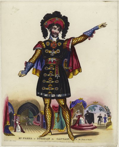 Mr Freer as Buridan the Captain in the Tower of Nesle by English School
