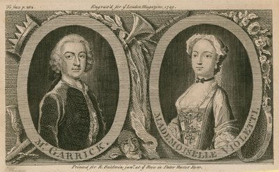 Mr Garrick and Mademoiselle Violetti (Eva Marie Veigel) by English School