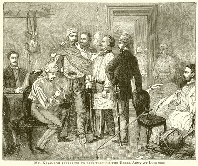 Mr. Kavanagh Preparing to Pass through the Rebel Army at Lucknow by English School