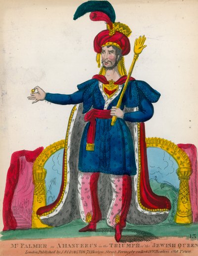 Mr Palmer as Ahasuerus in the Triumph of the Jewish Queen by English School