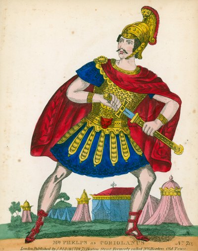 Mr Phelps as Coriolanus by English School