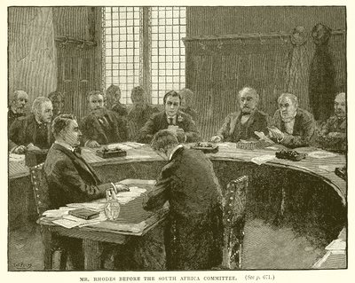 Mr. Rhodes before the South Africa Committee by English School
