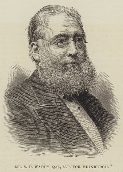 Mr S D Waddy, QC, MP for Edinburgh by English School
