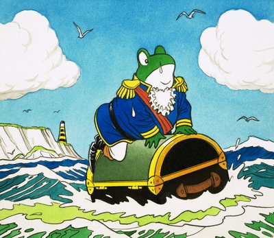 Mr Toad on a Trunk at Sea by English School