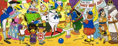 Mr Toad Presenting Prizes at a Fancy Dress Party by English School