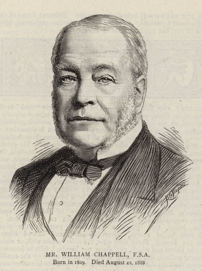 Mr William Chappell, FSA by English School
