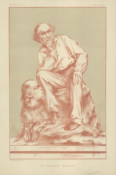 Mr William Ewart Gladstone and Mr Charles Bradlaugh by English School
