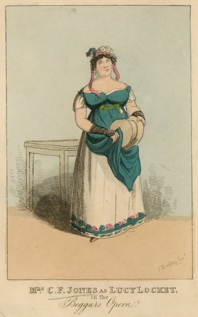 Mrs C F Jones as Lucy Locket in The Beggars Opera by English School