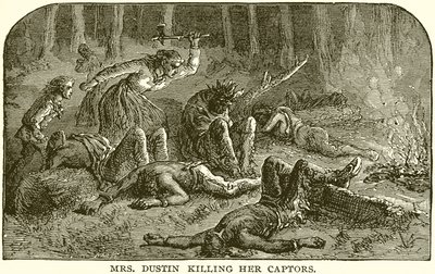Mrs. Dustin Killing Her Captors by English School