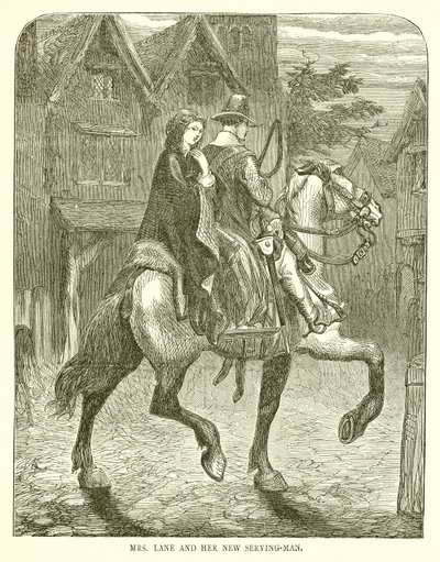 Mrs. Lane and her New Serving-Man by English School