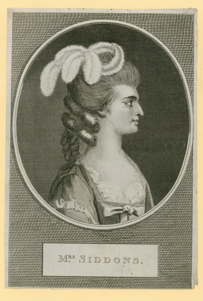 Mrs Sarah Siddons, actress by English School