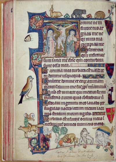 The Crucifixion, from the Packham-Clifford Hours, Use of Sarum, c.1314-31 by English School