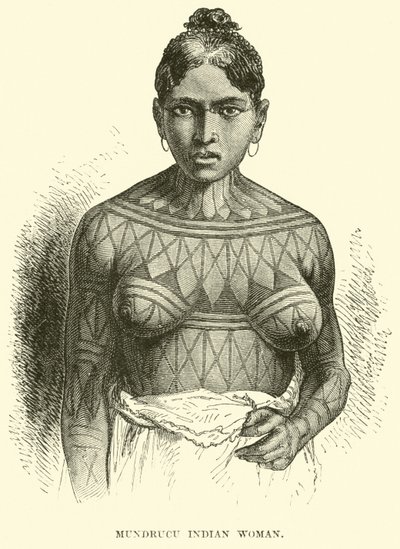 Mundrucu Indian woman by English School