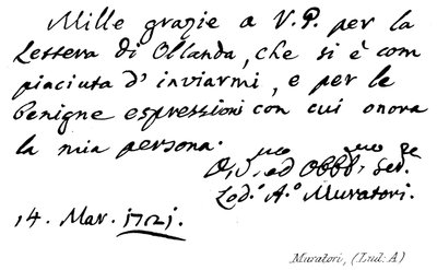 Ludovico Antonio Muratori by English School