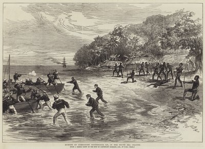 Murder of Commodore Goodenough, RN, in the South Sea Islands by English School